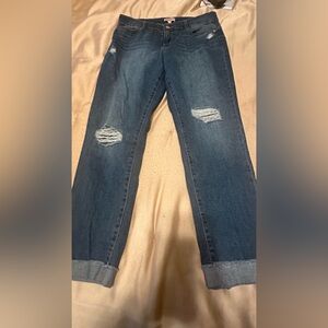 Juicy couture size 10 jeans with rose gold button